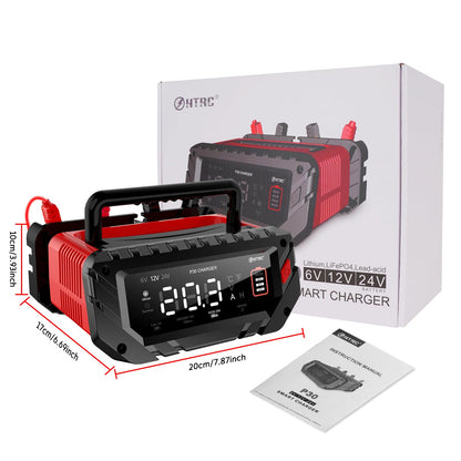 HTRC 30A Batterieladegerät 6V/12V/24V für Auto Motorrad