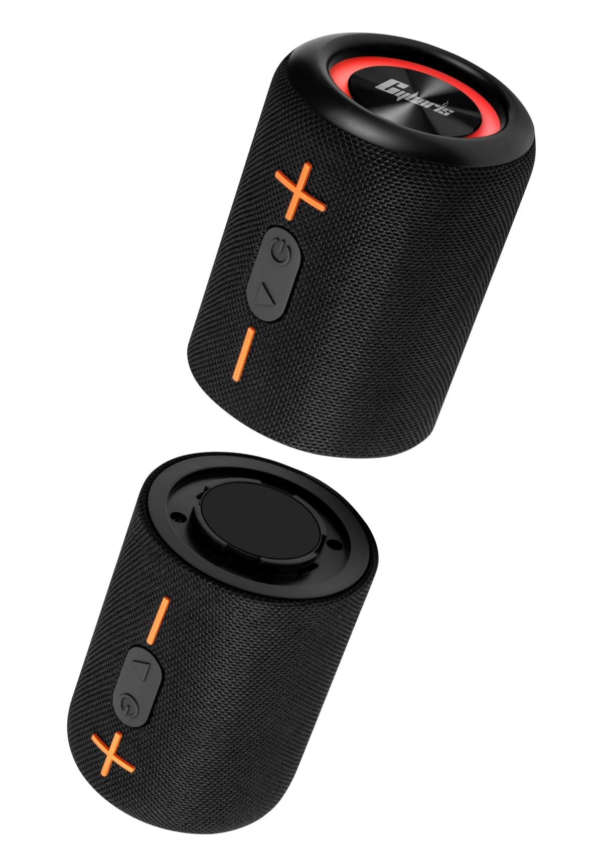 CYBORIS S10 Bluetooth Lautsprecher 2er-Set, IPX6 wasserdicht, 20 W, mit Lichteffekten