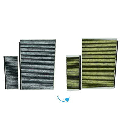 AllSpares CleanAir Plus Aktivkohlefilter 2 St. für Bosch/Siemens/Neff