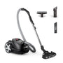 Philips Performer LED Beutelstaubsauger XD8122/10, Deep Black, mit TriActive+ LED-Düse