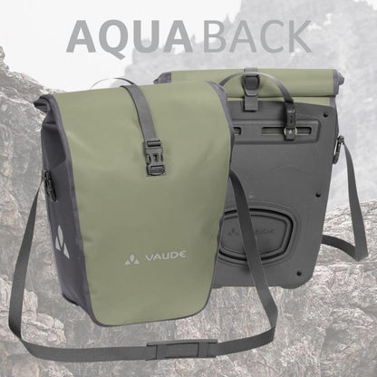VAUDE Aqua Back Gepäckträgertasche wasserdicht, 2x24L, beige