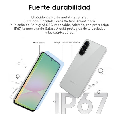Samsung Galaxy A56 5G Smartphone 256 GB Grau mit 6,7-Zoll-Display
