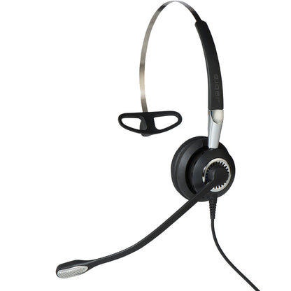 Jabra Biz 2400 II QD Mono Ultra-Noise-Cancelling Headset Schwarz. Mono-Headset für klare Sprachübertragung in lauten Büros.