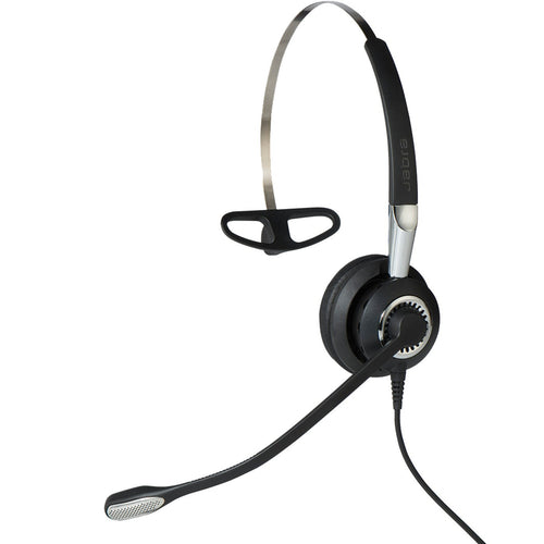 Jabra Biz 2400 II QD Mono Ultra-Noise-Cancelling Headset Schwarz. Mono-Headset für klare Sprachübertragung in lauten Büros.