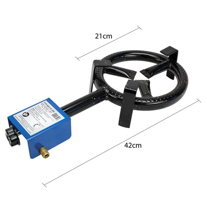 Eversmoke Gasringbrenner Maxi 5500W – inkl. Druckminderer & Schlauch