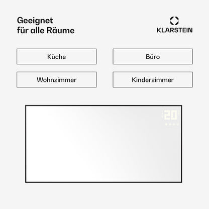 Klarstein Infrarotheizung 770W Smart Home Bildheizung