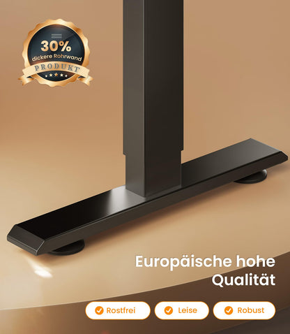 MAIDeSITe T1 Pro Elektrischer Stehschreibtisch 2-Bein - Schwarz