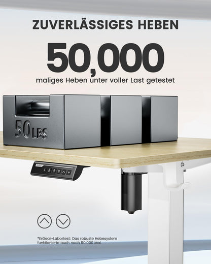 ErGear Schreibtisch Elektrisch Höhenverstellbar - 100x60 cm