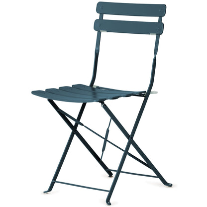 Vanage | Bistro Set Balkon | Balkonmöbel klappbar Set 3-teilig | pulverbeschichteter Stahl, wetterbeständig, Gartentisch & Stühle perfekt für Garten & kleine Balkone