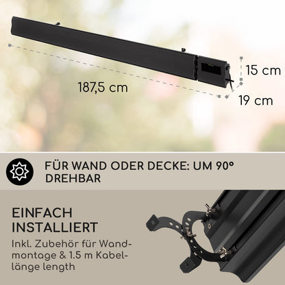 Klarstein Heizstrahler Infrarot 3000W - WiFi Terrasse