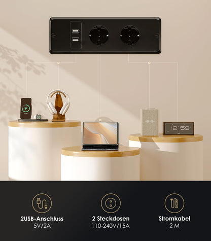 OffiGo Höhenverstellbarer Schreibtisch elektrisch 160x70cm – Weiss