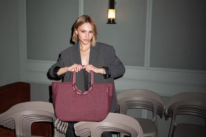 reisenthel loopshopper L twist maroon – Shopper aus recyceltem PET