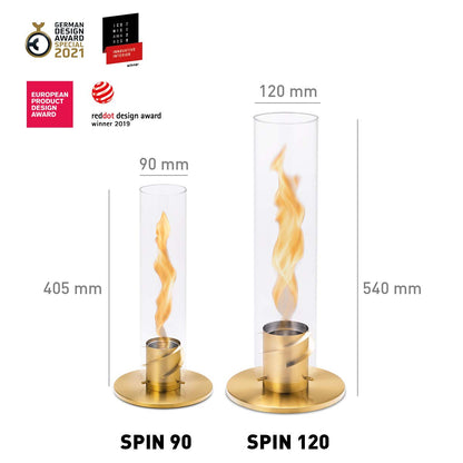 höfats Spin 120 Gold Bioethanol Tischkamin Indoor/Outdoor