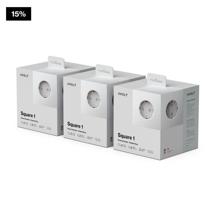 Avolt Square 1 Steckdosenwürfel USB-C/USB - Gotland Grey 1.8m