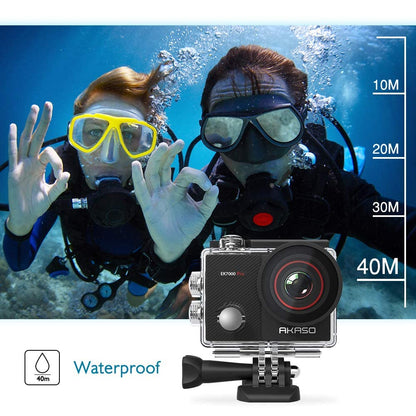 AKASO EK7000 Pro 4K Action-Kamera mit 64GB microSDXC Speicherkarte