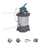 Bestway 58515-7 Sandfilterpumpe 3.596 l/h für Pools, Grau – Filtertank mit 6-Positionen-Ventil
