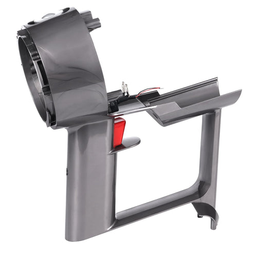Dyson V10 SV12 Hauptkörper Gehäuse Griff - Ersatzteil 969875-02. Graues Gehäuse, nimmt Motor und Staubbehälter auf.