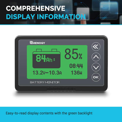 Renogy Batteriewächter 500A – 12-48V Batteriemonitor