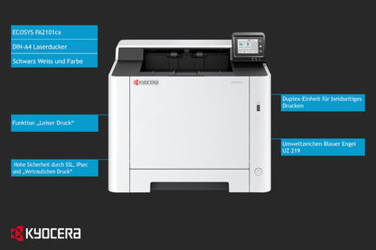 Kyocera Ecosys PA2101cx Farblaserdrucker für Büro & Homeoffice
