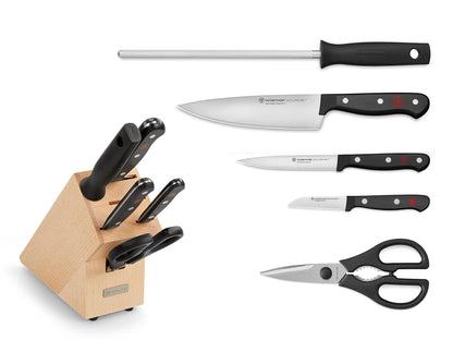 WÜSTHOF Gourmet Messerblock Set – bestückt mit 5 Artikeln