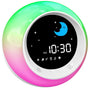 FiveHome Kinderwecker Schlaftrainer mit Nachtlicht und Soundmaschine, digitaler Wecker mit LED-Anzeige