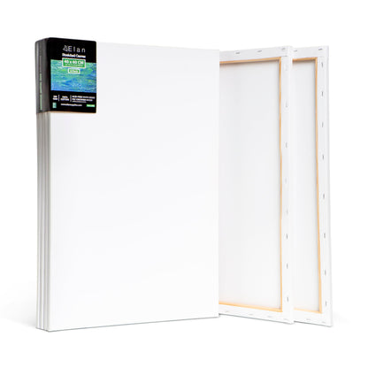 Elan Keilrahmen Leinwand 40x60 cm, 6er Set, 100% Baumwolle, 280 g/m², Kiefernholzrahmen