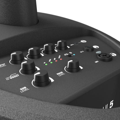 LD Systems LDMAUI5 Ultraportables Säulen PA System mit Mixer – Schwarz