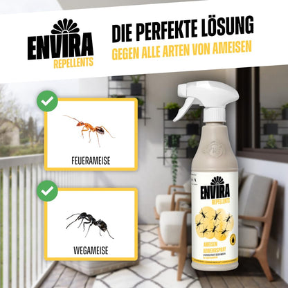 Envira Ameisen Abwehrspray Spray – 2x2 Liter Langzeitwirkung
