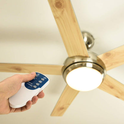 Fresco Deckenventilator 112 cm mit Licht – Nickel gebürstet