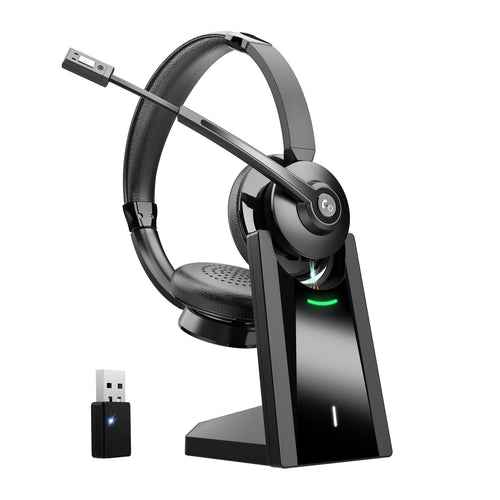 Earbay Bluetooth Headset mit Mikrofon, Ladestation und USB-Dongle