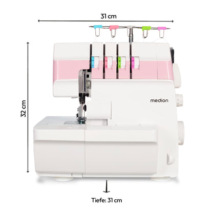 MEDION SO90 MD19169 Overlock Nähmaschine - Rosa