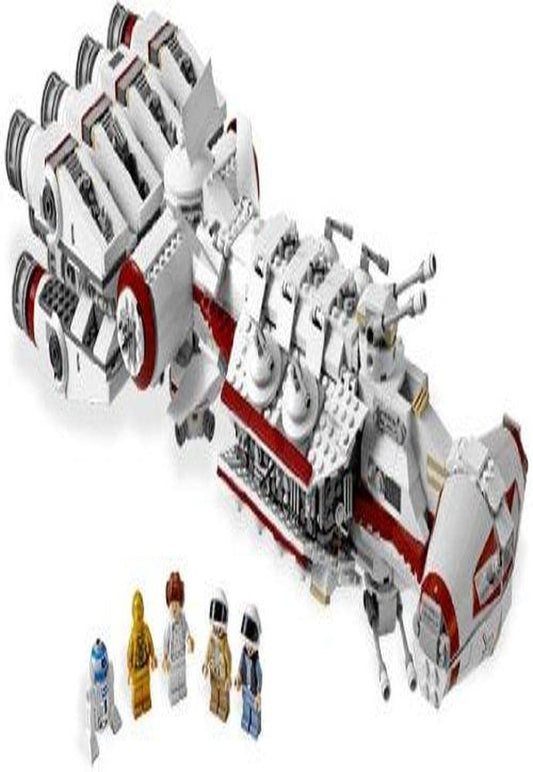 LEGO Star Wars UCS Tantive IV Raumschiff Sammlerset 10198: Weiß-graues, schlankes Modell der Corellianischen Korvette zum Bauen und Ausstellen.