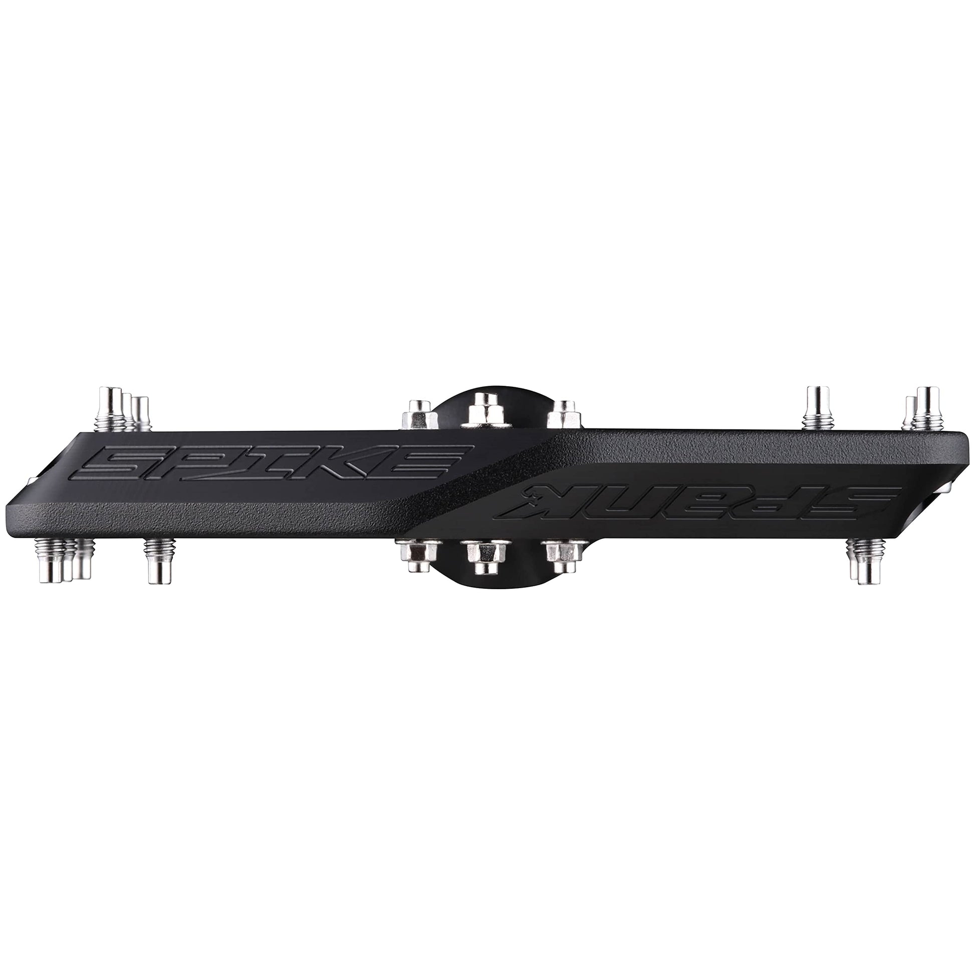 SPANK Spike Reboot Fahrradpedale Schwarz 100x100mm. Schwarze, flache Pedalplattform zur Kraftübertragung und Fußfixierung am Mountainbike.