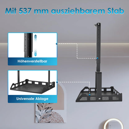 Salange Beamer Deckenhalterung, höhenverstellbar, bis 10 kg, Schwarz