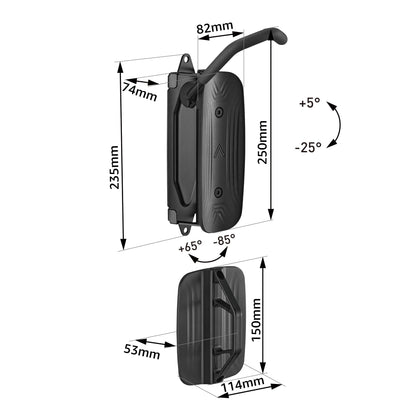 monTEK Schwenkbare Fahrrad Wandhalterung - Platzsparend