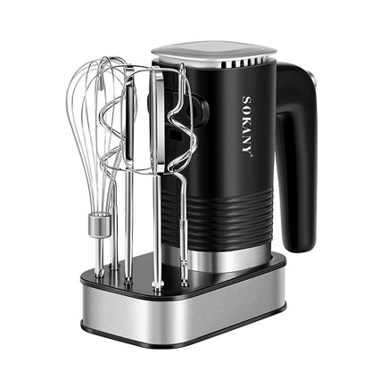 SOKANY SK-02001 Handmixer 800W, 5 Geschwindigkeiten mit Knethaken und Rührbesen