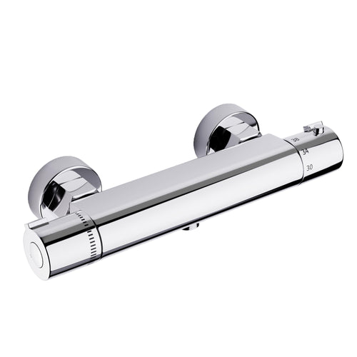 MORADO Duscharmatur mit Thermostat, Messing verchromt, Verbrühschutz