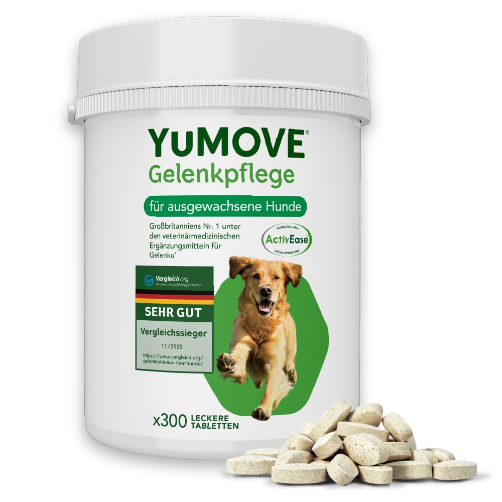 YuMOVE Gelenktabletten für Hunde 5–8 Jahre, 300 Tabletten, Ergänzungsfuttermittel