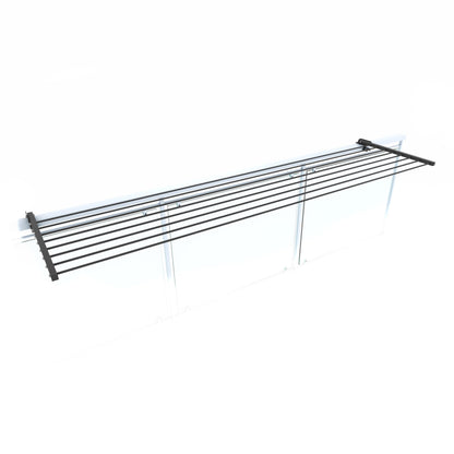 Foxydry Duo Wäscheständer für Balkongeländer, klappbar, 202 cm