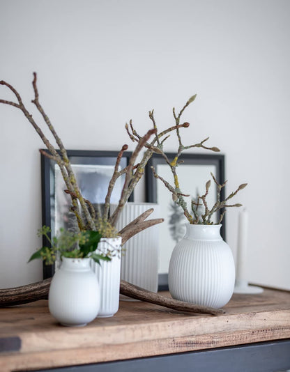 Lyngby Porcelæn Lyngby Vase – Designklassiker H25 cm, Weiss