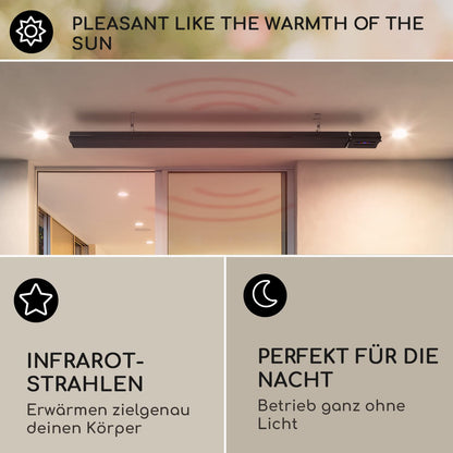 Klarstein Heizstrahler Infrarot 3000W - WiFi Terrasse