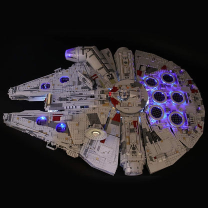 BRIKSMAX LED Beleuchtungsset für Lego 75192 Millennium Falcon