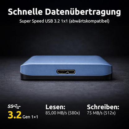 Intenso Memory Safe 2 TB Externe Festplatte 2,5 Zoll USB 3.2