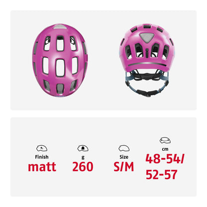 ABUS Youn-I 2.0 Velohelm Unisex, Sparkling Pink, M (52-57 cm)