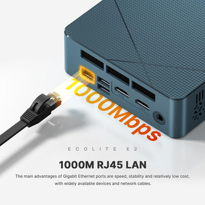 BOSGAME E2 Business Mini-PC - Ryzen 5 3550H, 16 GB RAM, 512 GB SSD