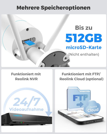 Reolink RLC-510WA WLAN Aussenkamera - 5MP Dual-Band