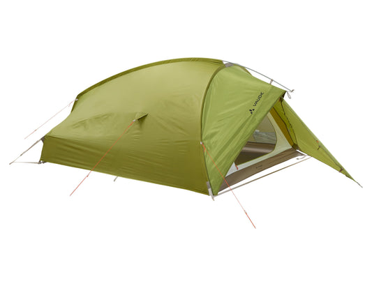 VAUDE Taurus 3p – Robustes 3-Personen-Trekkingzelt Outdoor: Grünes Tunnelzelt für 3 Personen, das Wetterschutz beim Trekking bietet.