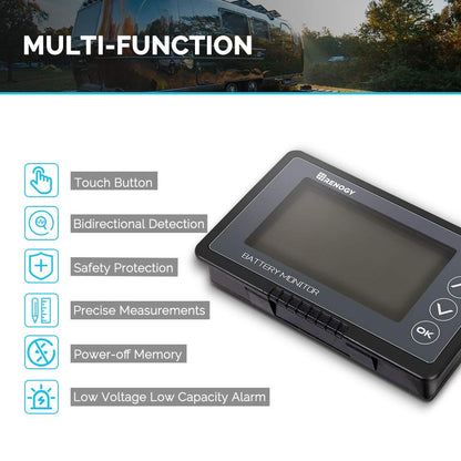 Renogy Batteriewächter 500A – 12-48V Batteriemonitor