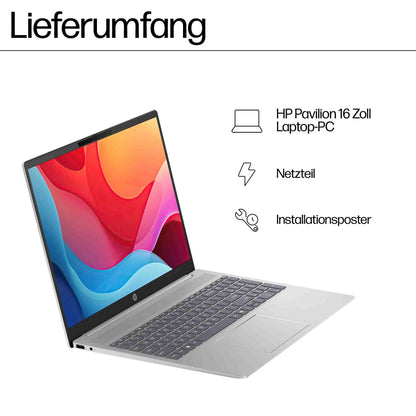 HP Pavilion Laptop 16 Zoll AMD Ryzen 7 8840U - Silber