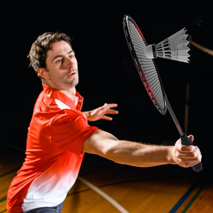 Keehoo Badminton Set mit 4 Schlägern, Federbällen und Tragetasche